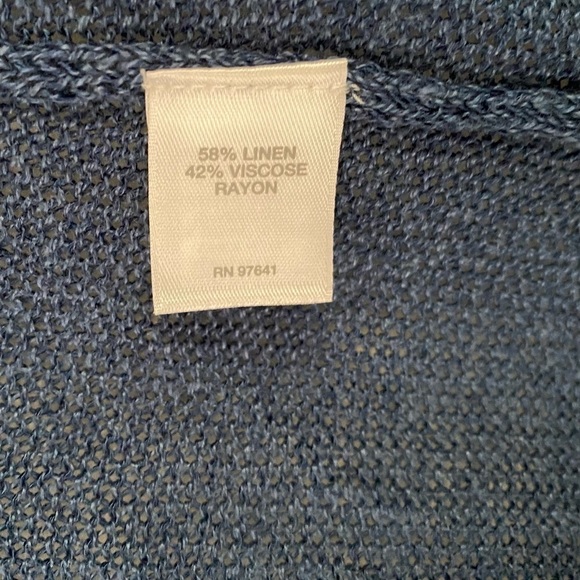 J.jill Linen Blend Open Front Cardigan Size Small - Picture 5 of 5